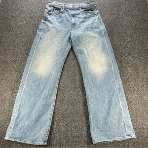 MOTHER Lil’ Lasso Sneak Wide Leg Jeans Size 31 in Ivy League Cowboy $248